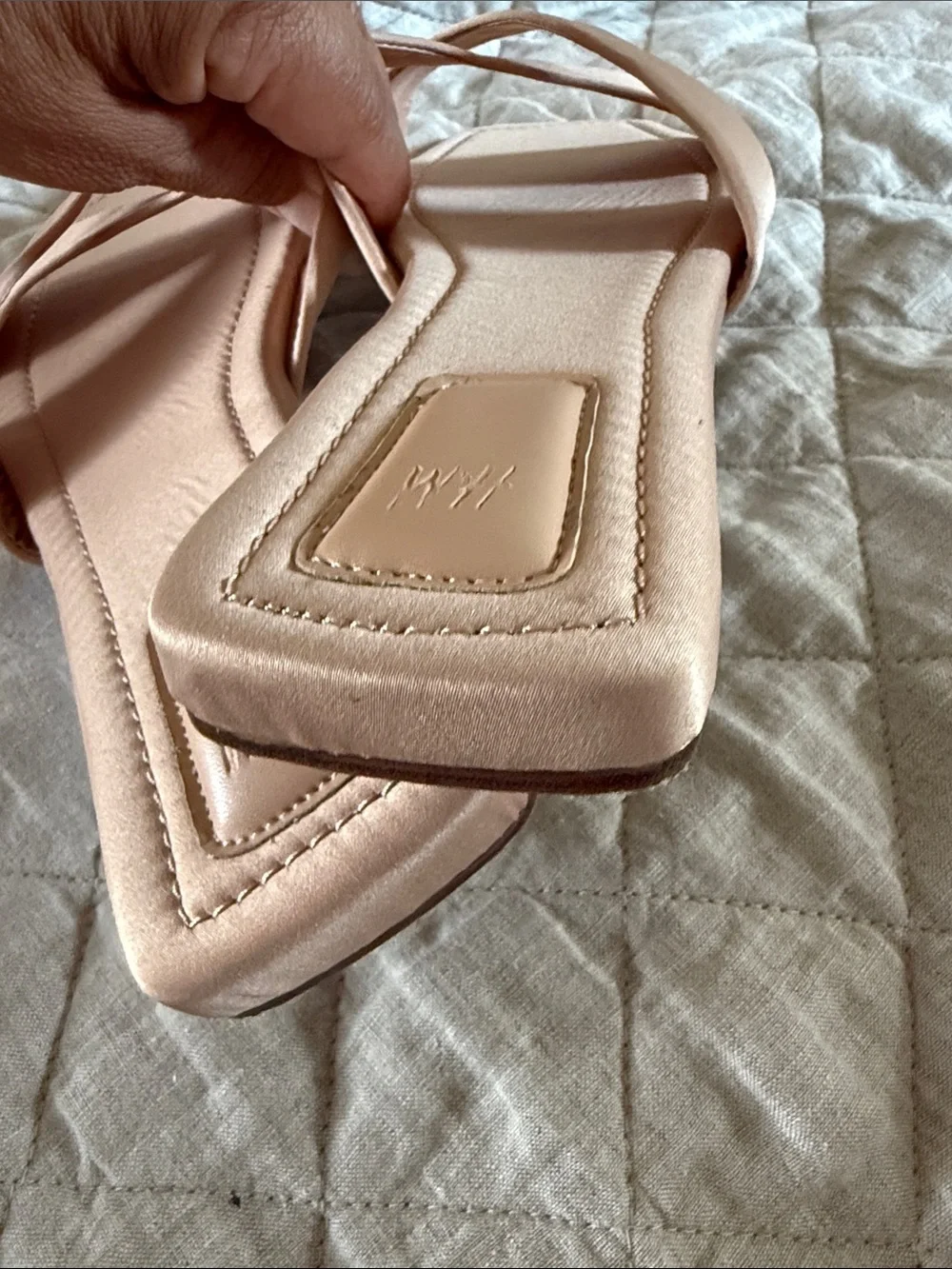 H&M Cross-Strap Sandal  - peach pink